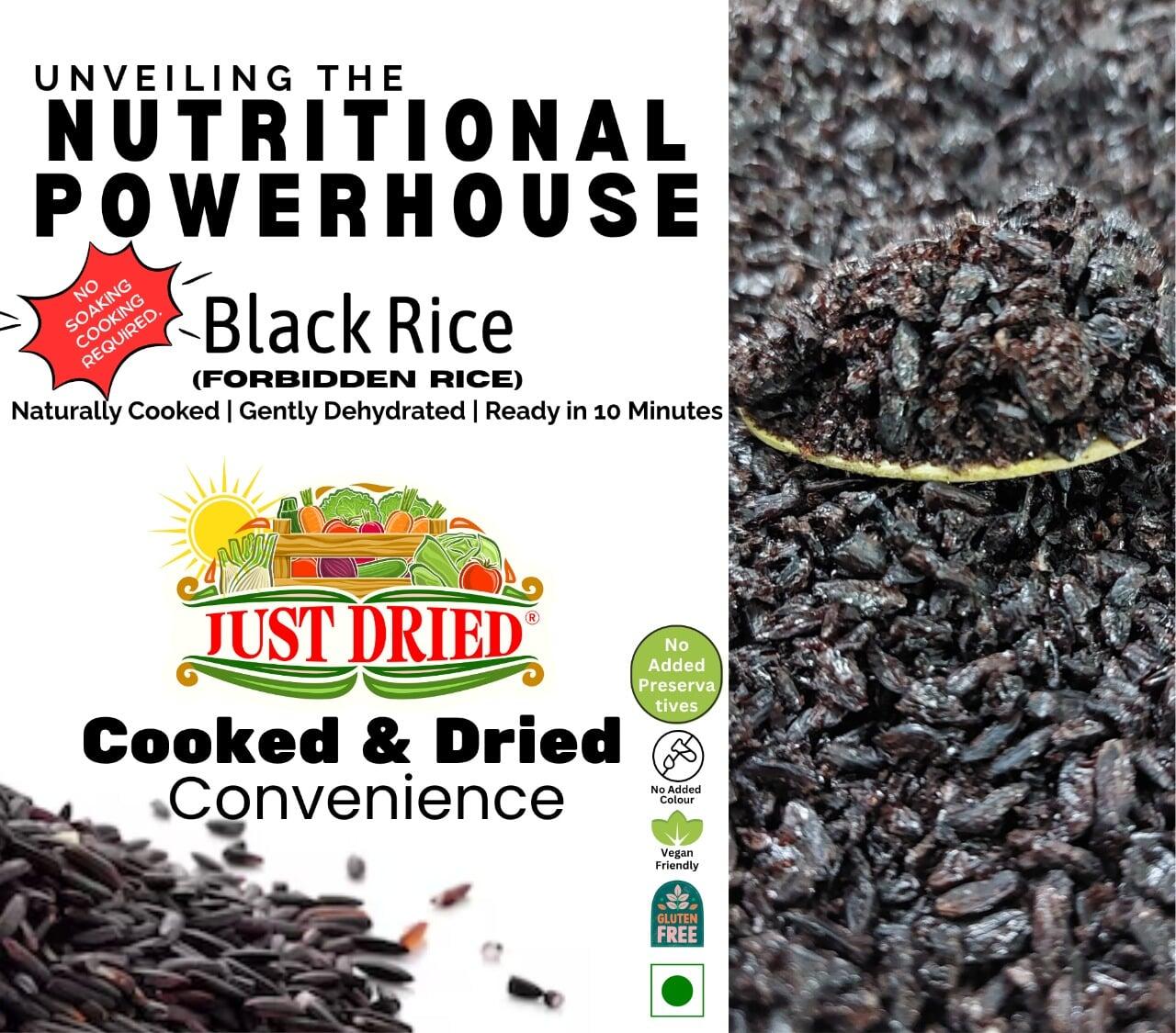 Cooked & Dried Black Rice