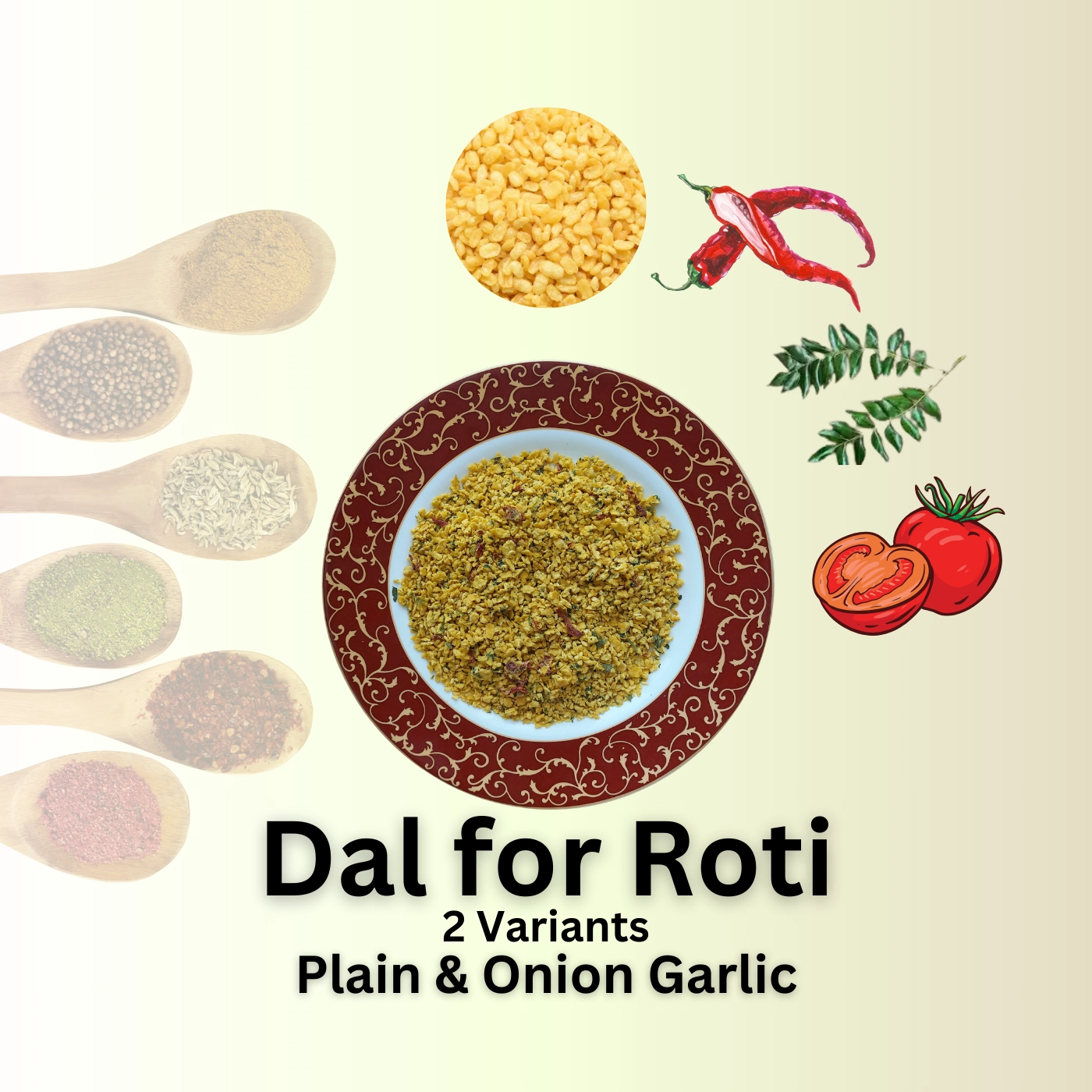 Dehydrated Moong Dal for Roti