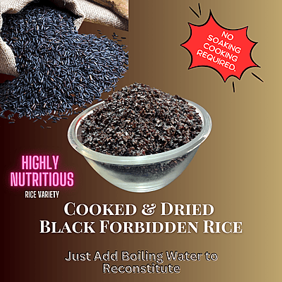 Cooked & Dried Black Rice